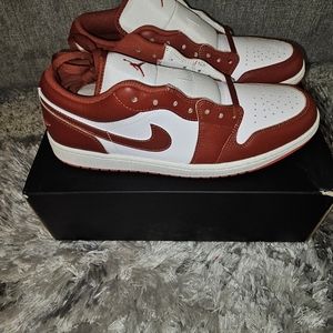 Nike Air Jordan 1 Low SE White/Dune Red-Lobster Men's Multiple Sizes